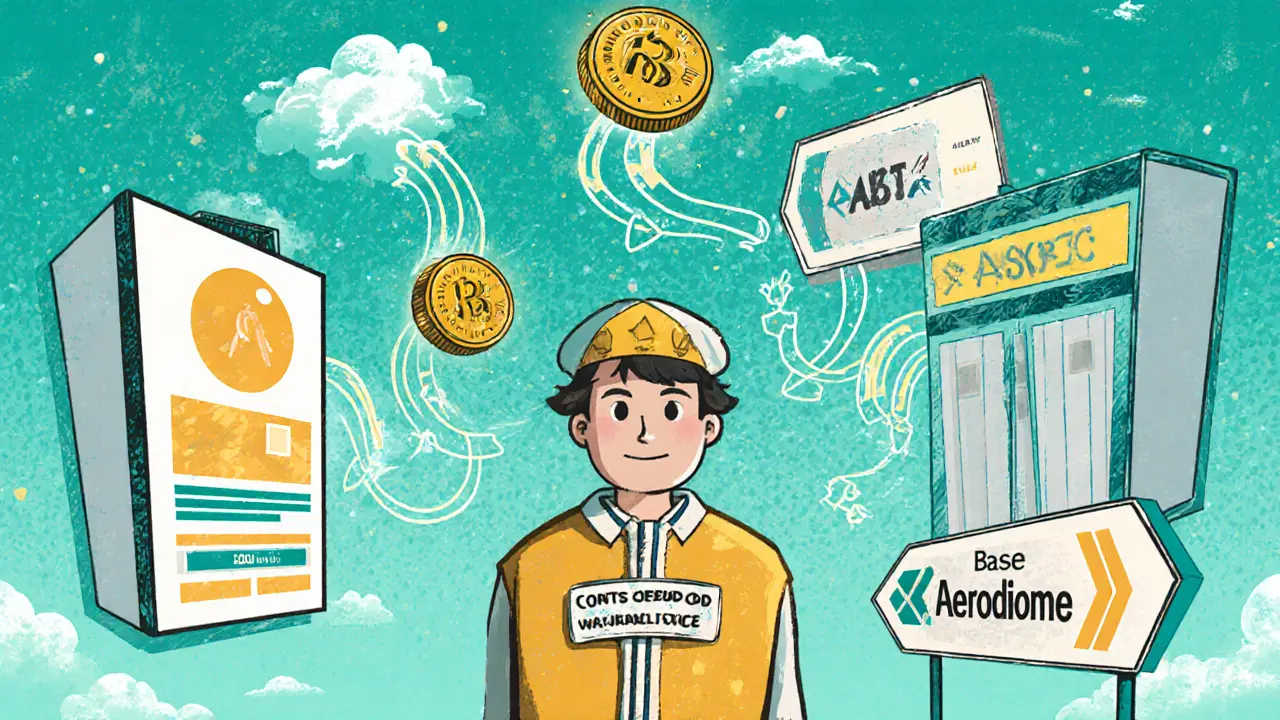 Cartoon ambassador earns ASK from ads, transfers to exchanges.