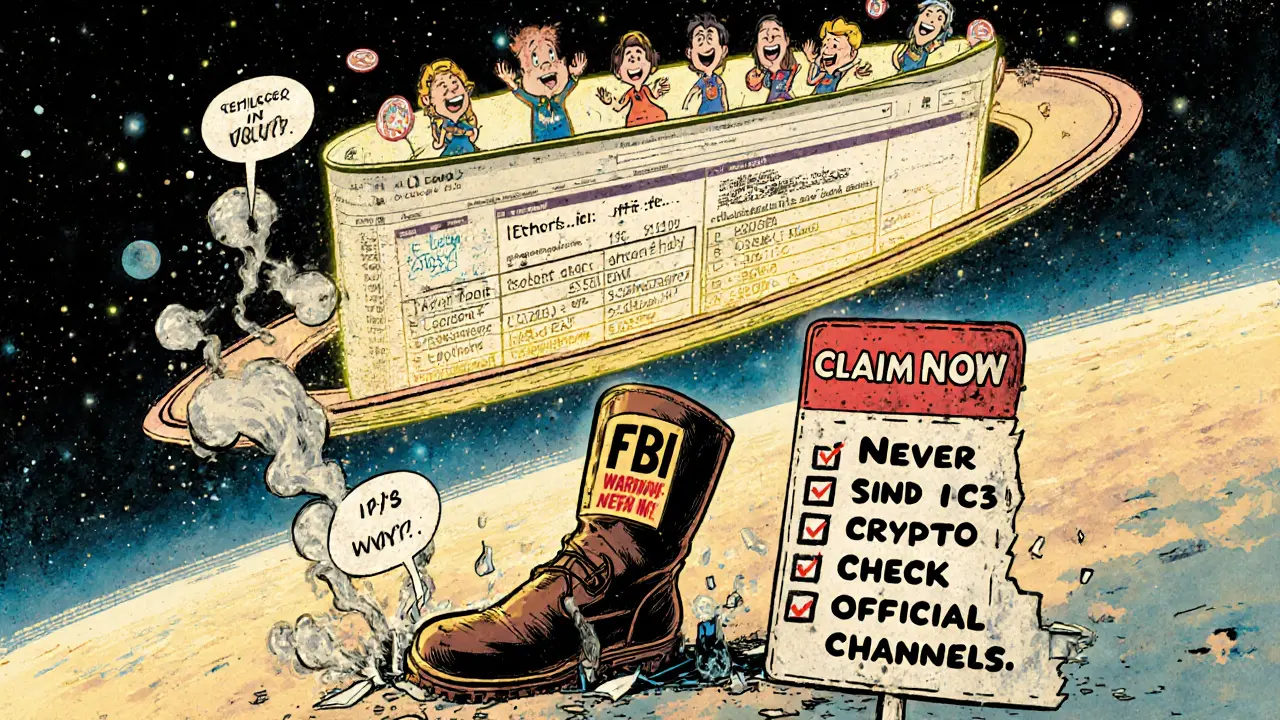 Etherscan ledger showing verified token distribution with fake scam site destroyed