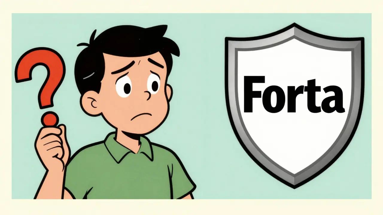 Vintage cartoon confusion between Forteswap and Forta symbols