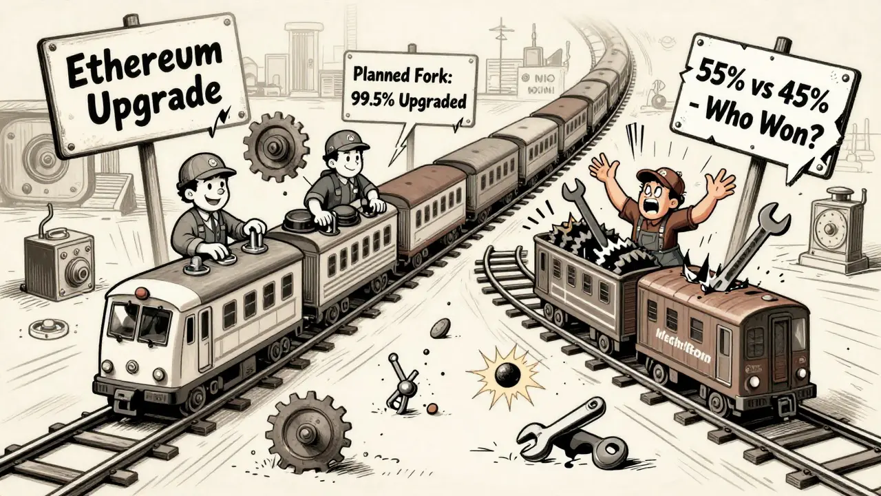 Understanding Contentious vs Planned Forks in Blockchain