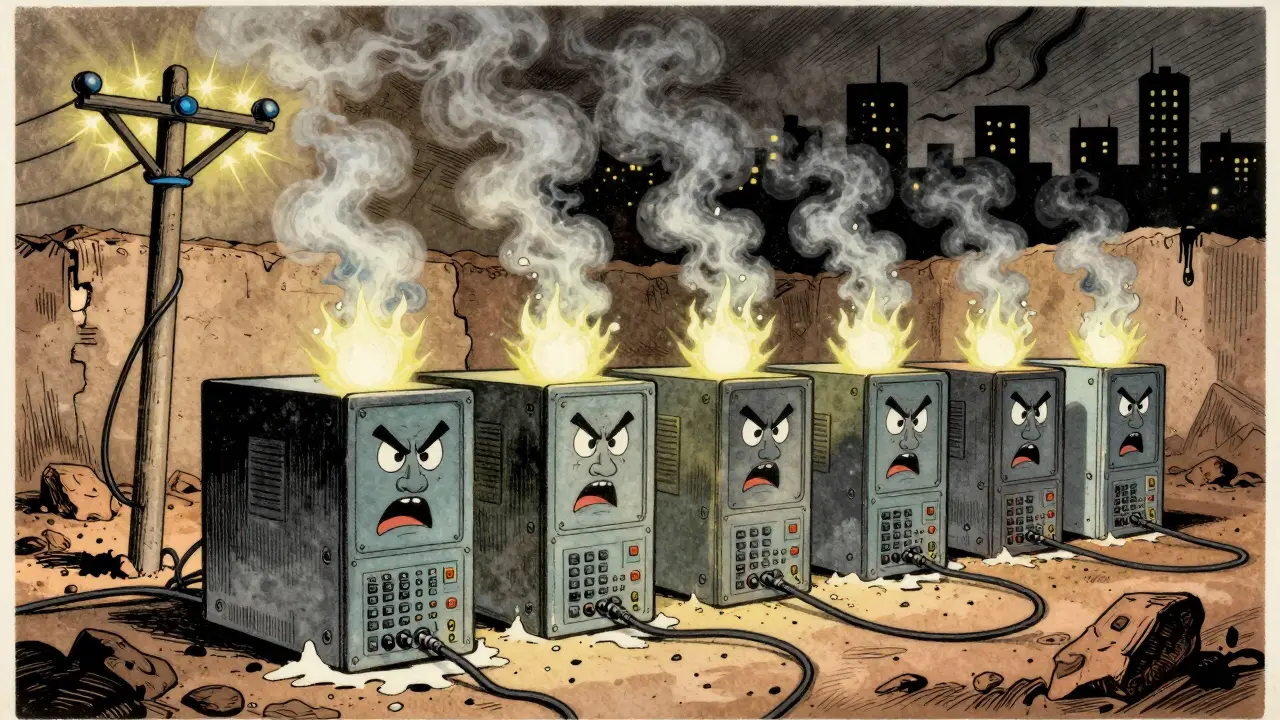 Overheating crypto miners straining the power grid