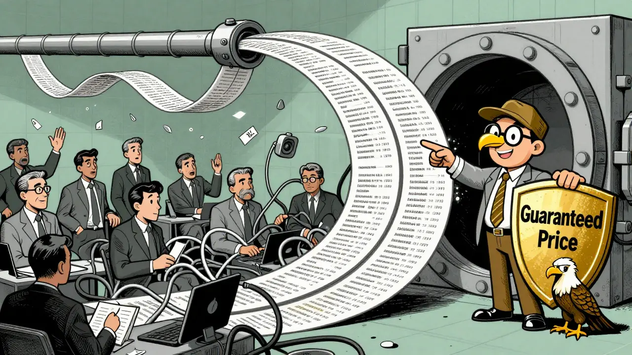 Vintage illustration comparing chaotic retail vs smooth institutional trading